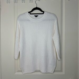 Theory White Sweater (cotton/linen)